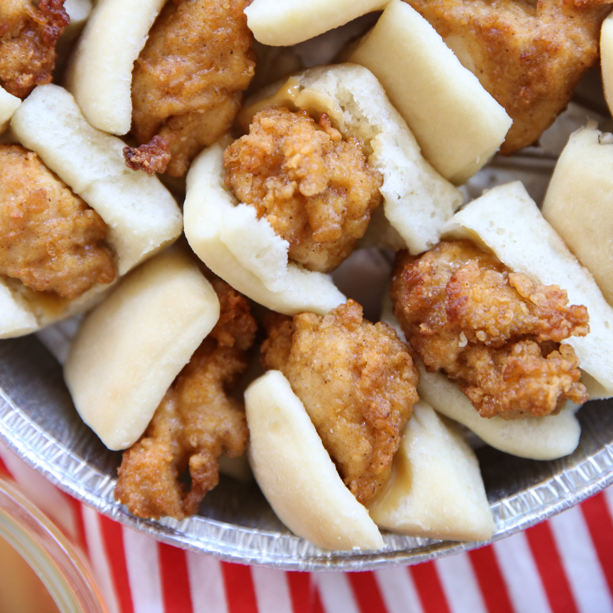 copcat chick-fil-A chicken mini sandwiches