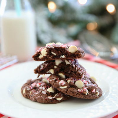 Small Batch Peppermint Bark Cookies by Our Best Bites