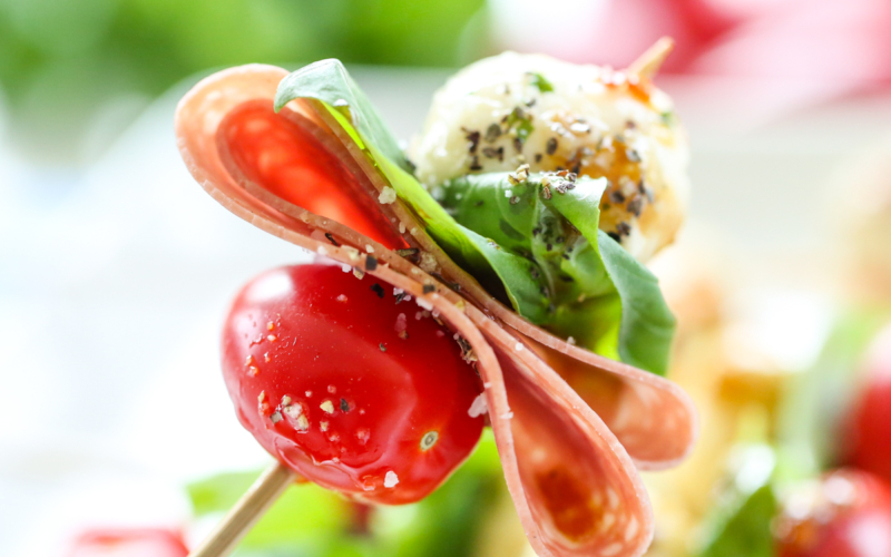 tomato caprese bite